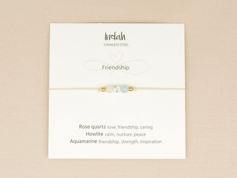 Armband rock, friendship, zilver en goud 