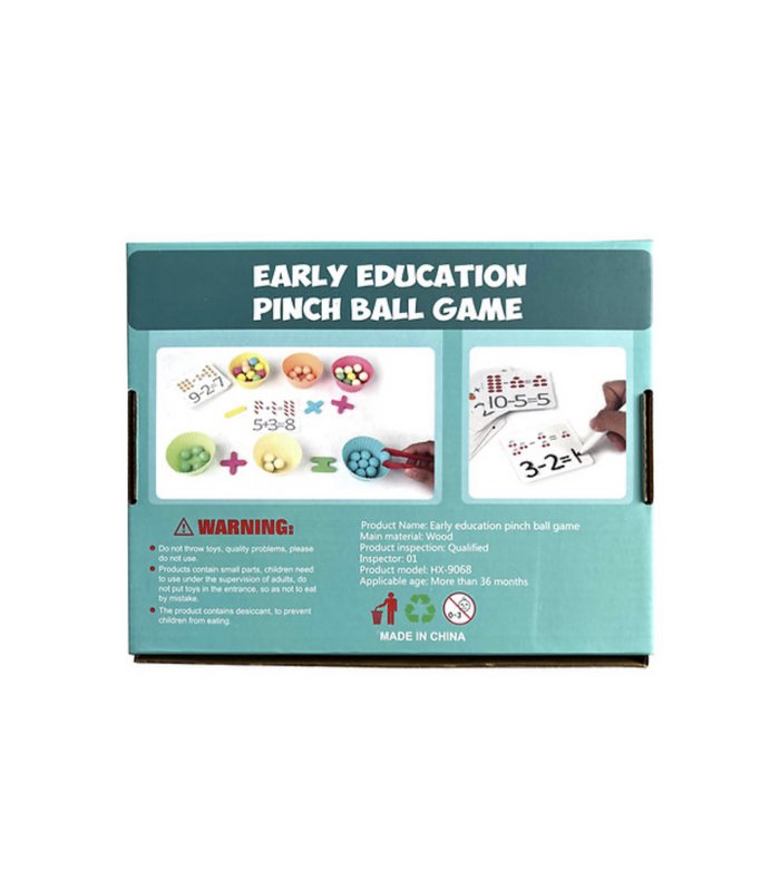 Gioco da tavolo Montessori: ordinamento dei numeri, conteggio, aritmetica per colore