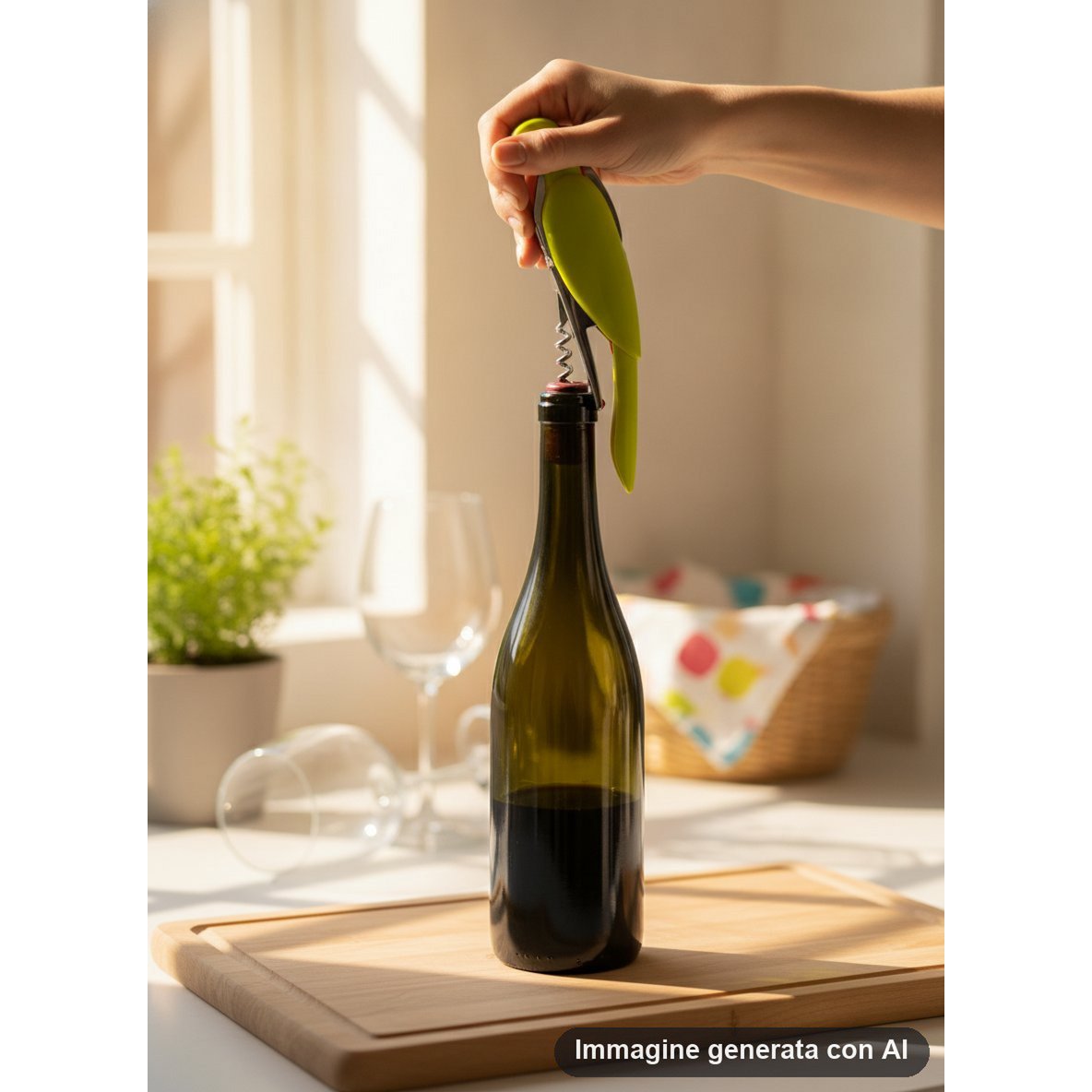 Papageien-Korkenzieher-Weinöffner – neuartiger Vogelgriff