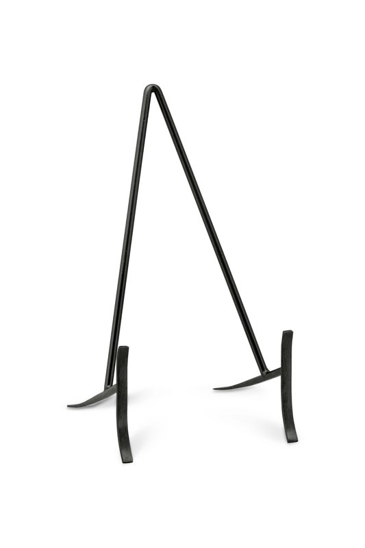 Set/2 Plate Stand Small Black 11x20cm