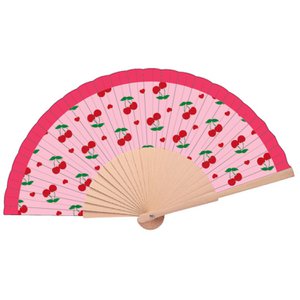 Words Cherry Fan – Fächer aus Holz und Stoff