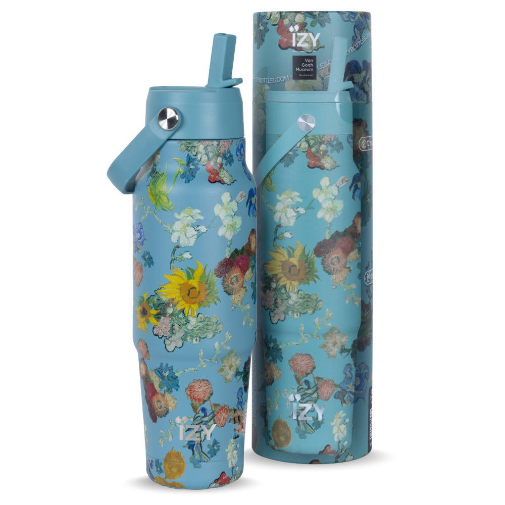 Butelka podróżna 900 ml - Kwiaty Vincenta