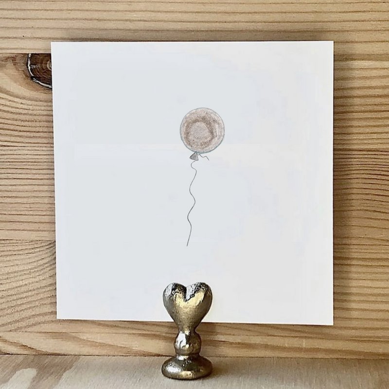 Kort Ballon Grå