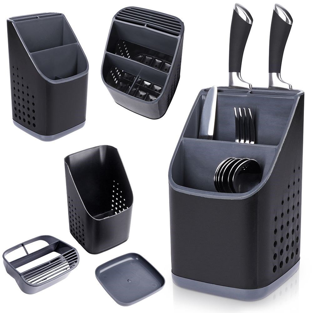 Cutlery holder / drainer plastic 14x12.5x23cm