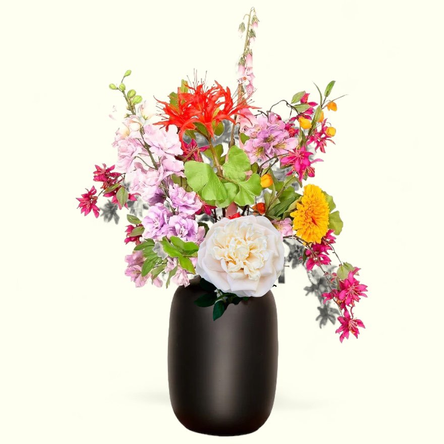 QMF Hand Touch Rose 65cm Z 2szt