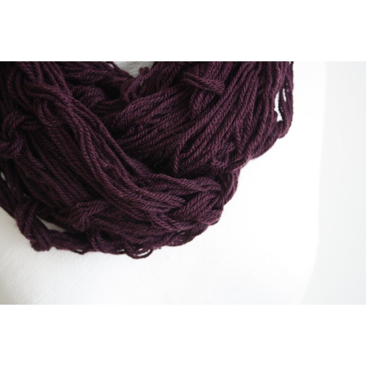 Purple infinity scarf - acrylic