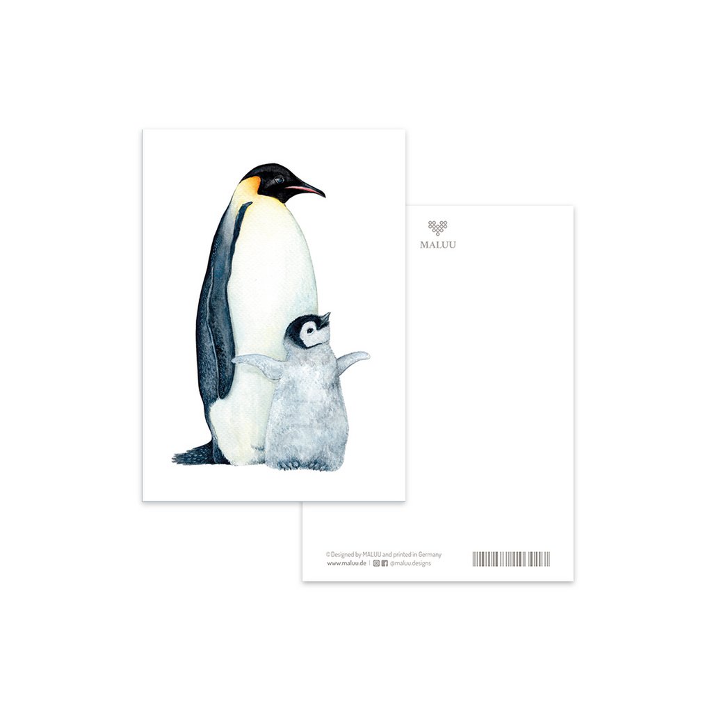 Cartolina pinguino amore