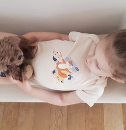 Chat Botté naturlig bodysuit 100% økologisk bomuld, OEKO-TEX certificeret