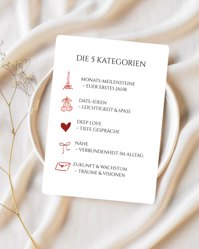 Just Married – card box for your first year of marriage