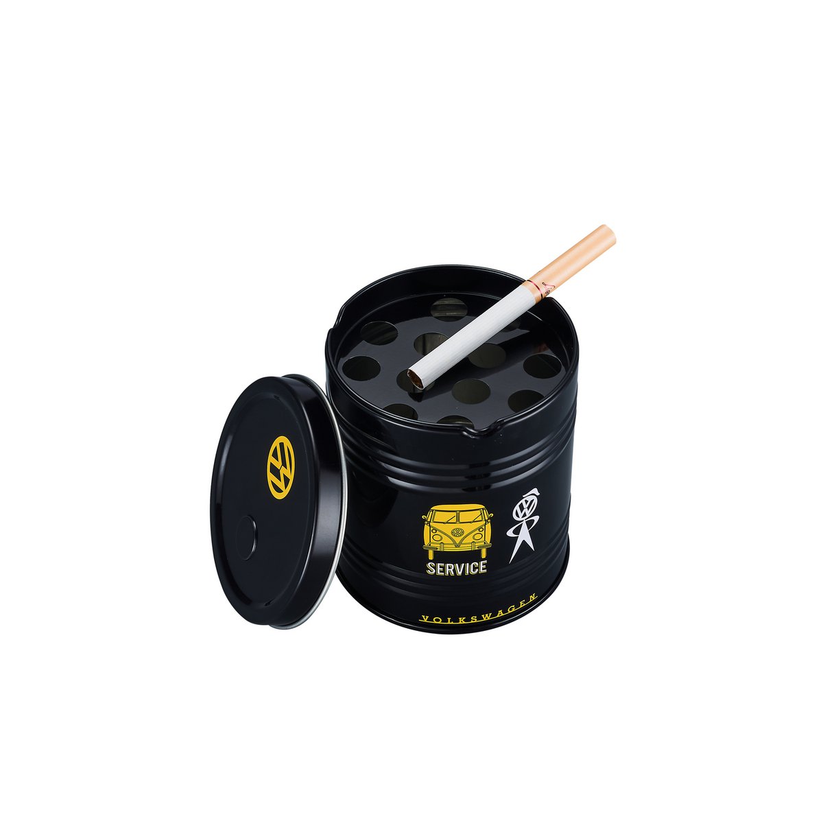 Cenicero Volkswagen CHAMP Oil Drum – Metal – Display 6 piezas