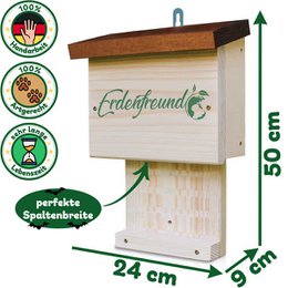 Caja para murciélagos ERDENFREUND® Villa extra grande