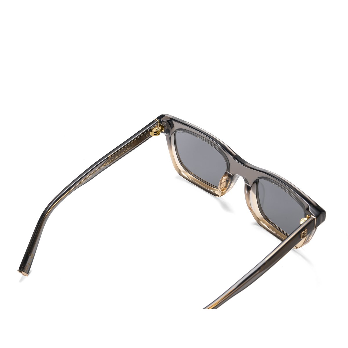 Walton et Mortimer NO. 54 : Lunettes de soleil grises transparentes "Inferno"
