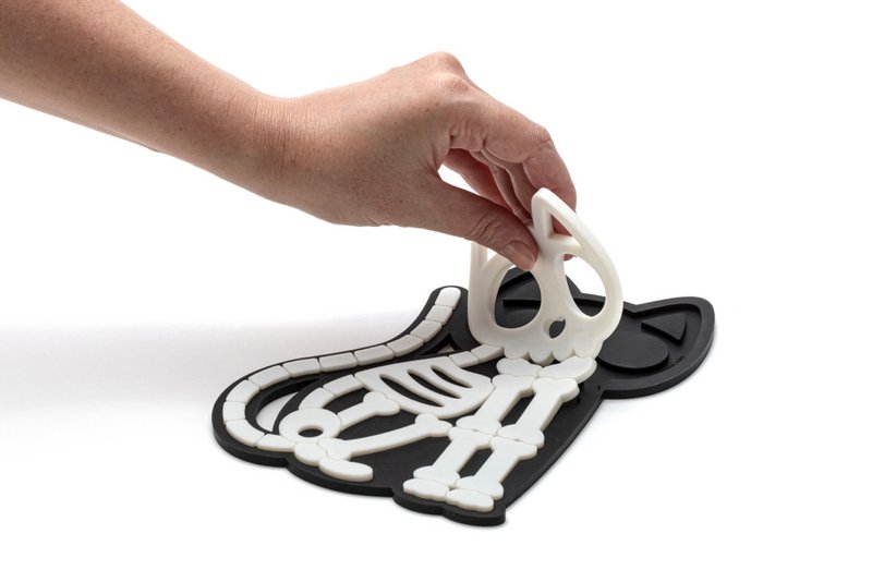 Peleg Design Coaster Skelicat set of 2