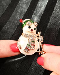 Brooch - Snowman
