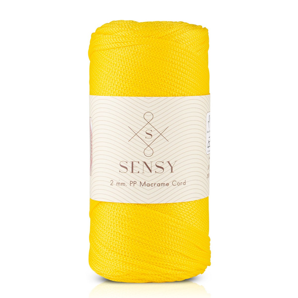 Sensy Premium 2 mm - 251 yards 100% polyester macrame ledning