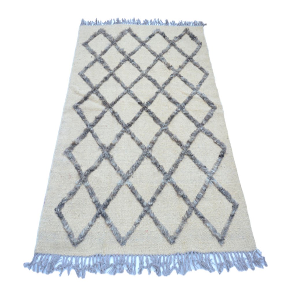 IKAT Sivas Tan Brown Kelim Teppich