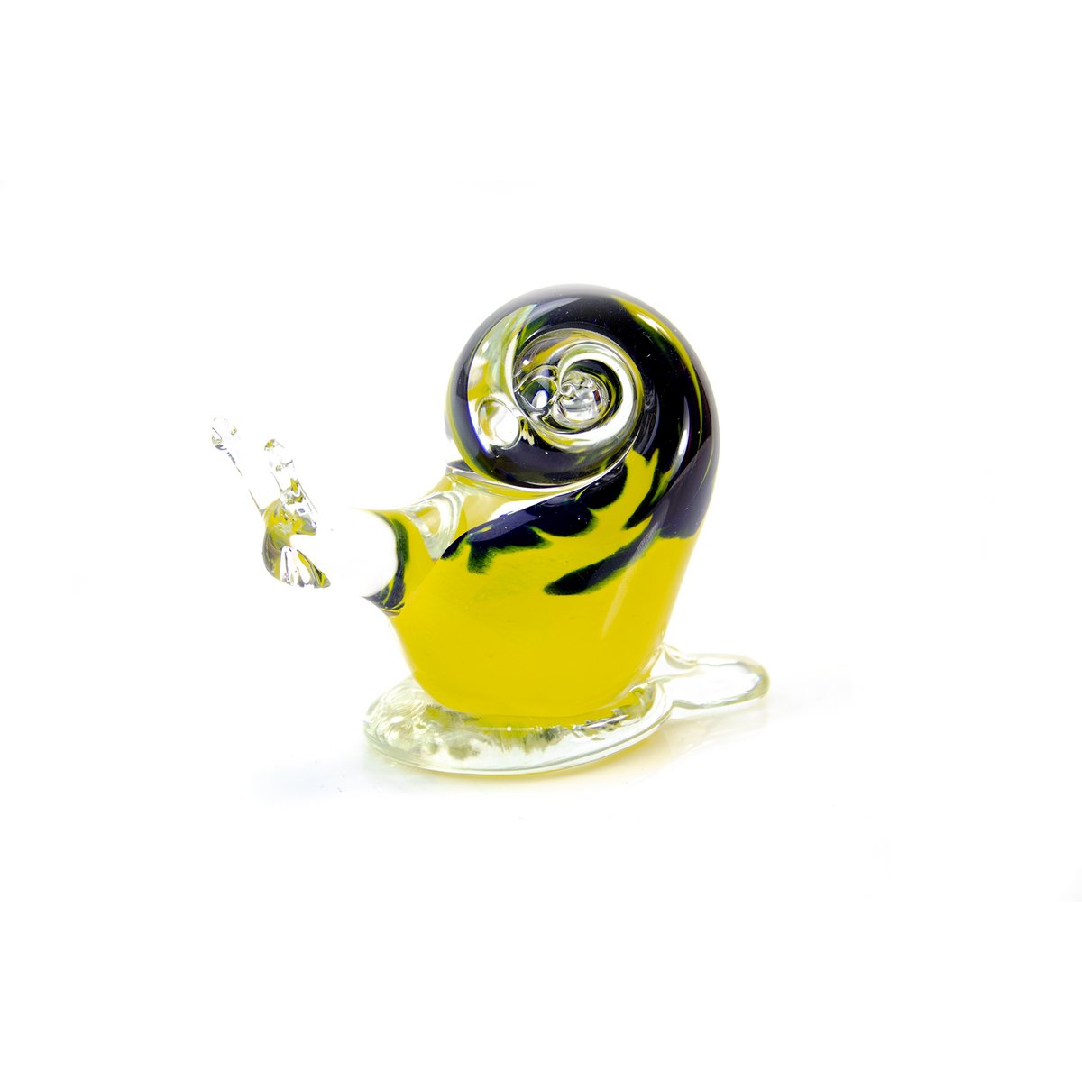 Gele Slak - Glas - hoogte 8 cm - Handgemaakt