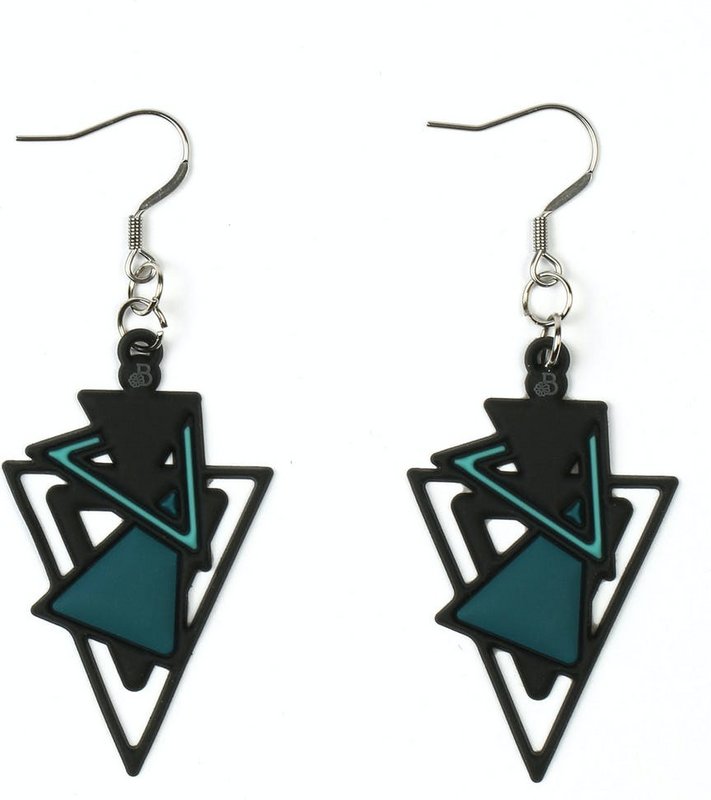 Pendientes Kheops Monocromo azul