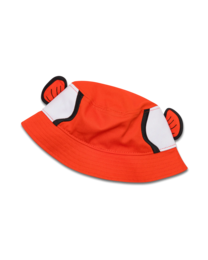 koaa – Clara der Clownfisch – Maskottchen Fischerhut orange