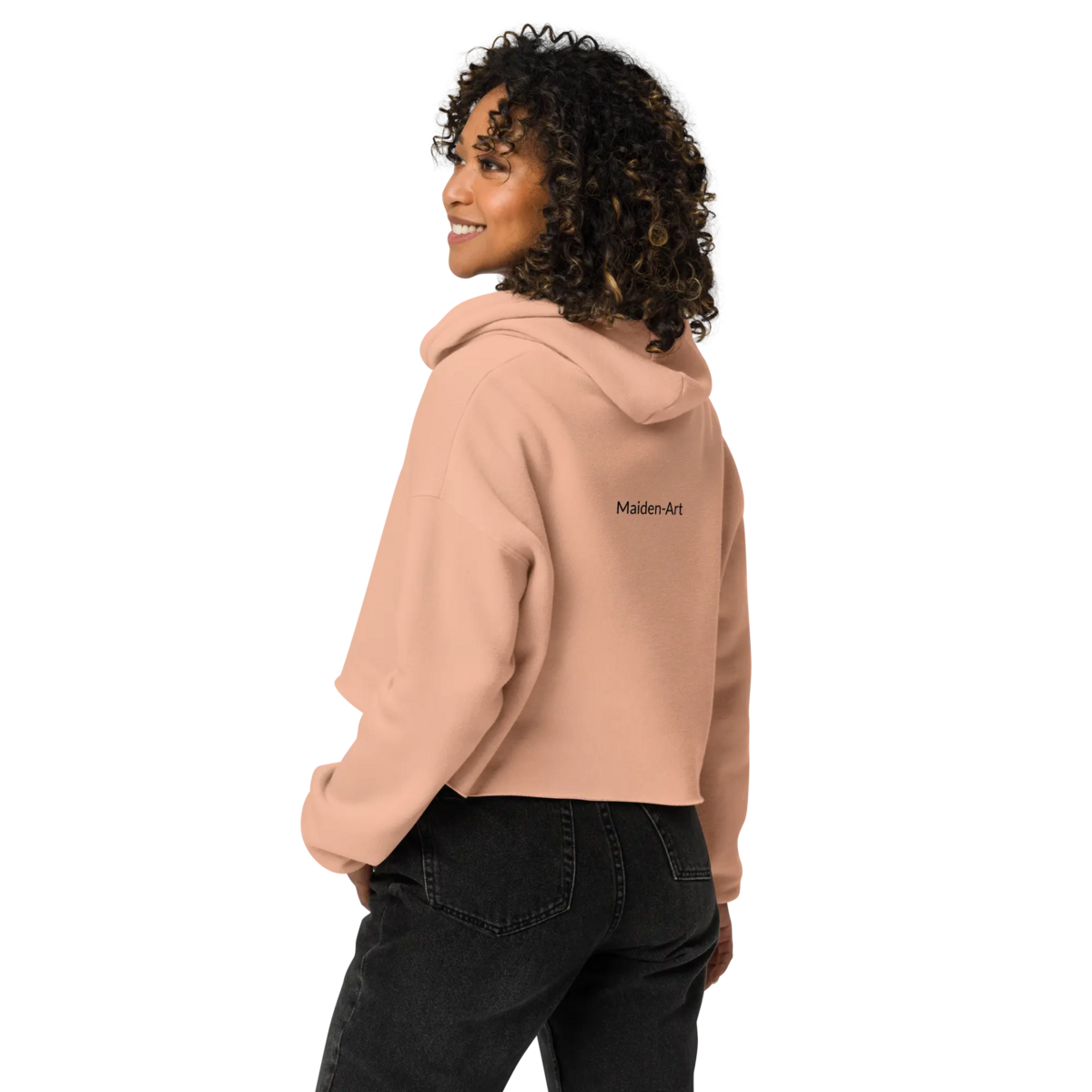 Crop Hoodie – Self Love Addicted mit STICKEREI