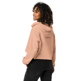 Crop Hoodie – Self Love Addicted mit STICKEREI