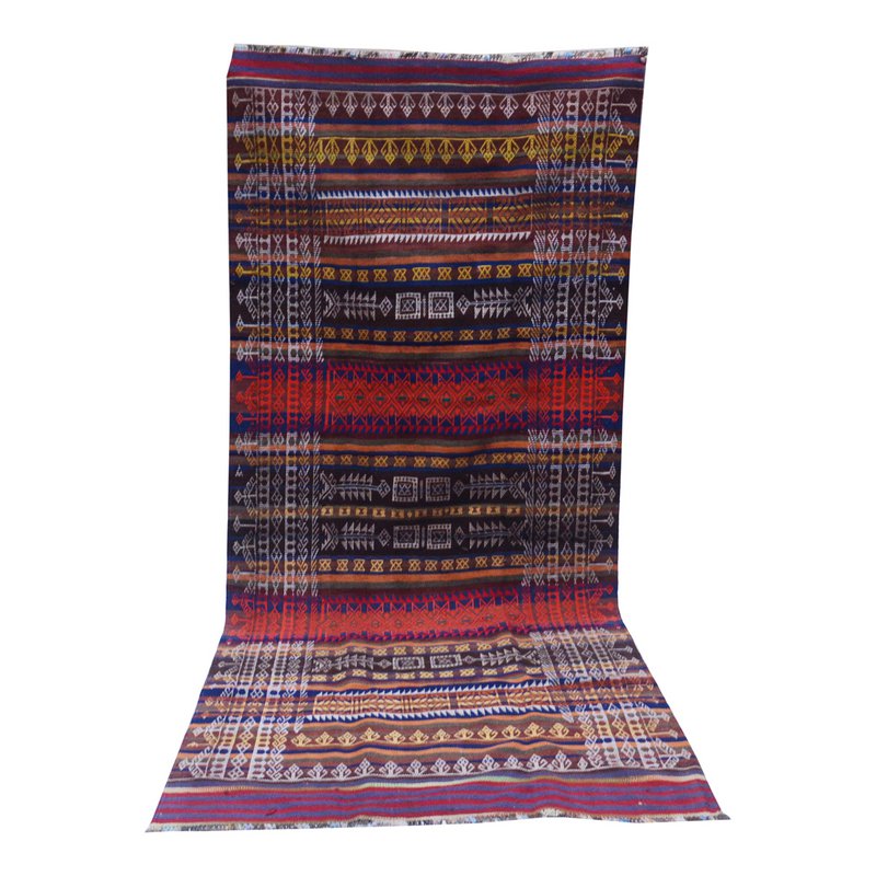 Tapis Vintage Baluch Soumak Stiletto