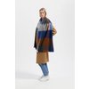 Scarf Blocked Cobalt Blue & Naturals