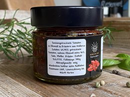 Tørrede tomater i olivenolie fra Santanyi Mallorca 0,1 kg