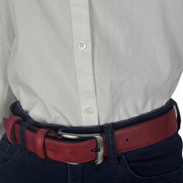 Monogramm Ledergürtel | Echtes Leder | Herren & Damengürtel | 3,5 cm | 8 Farben