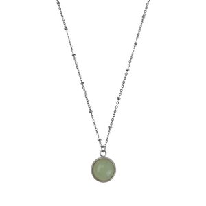 Ketting Aventurijn Steen - Zilver