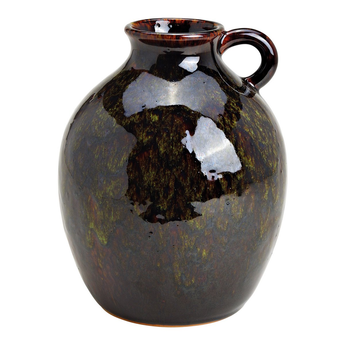Vase, Krug aus Keramik Grün (B/H/T) 19x24x19cm