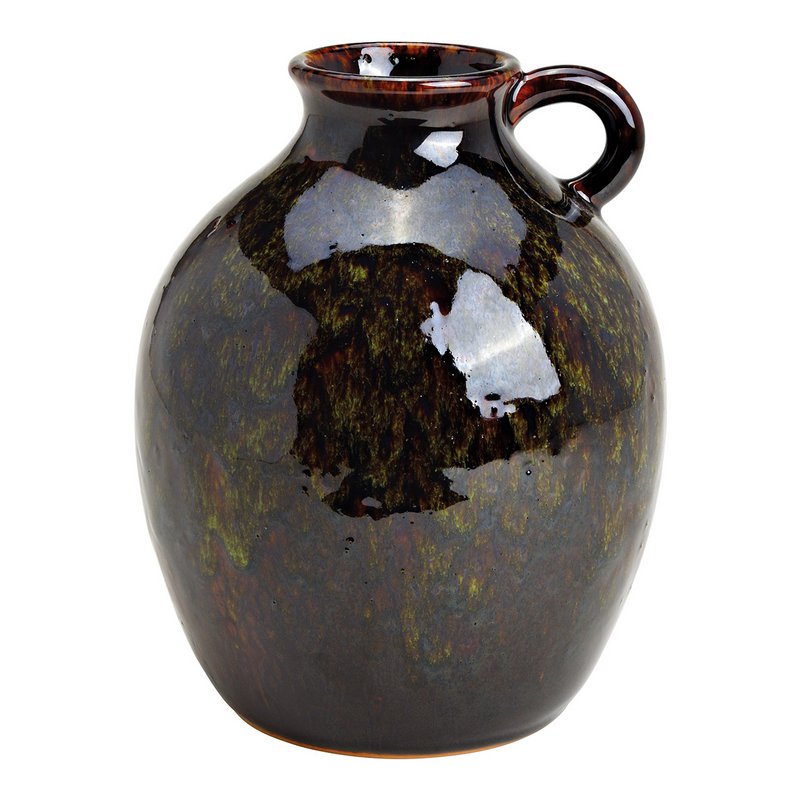 Vase, Krug aus Keramik Grün (B/H/T) 19x24x19cm