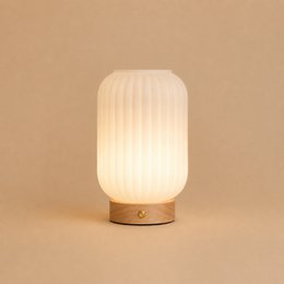 Lilly lichtbruine oplaadbare lamp