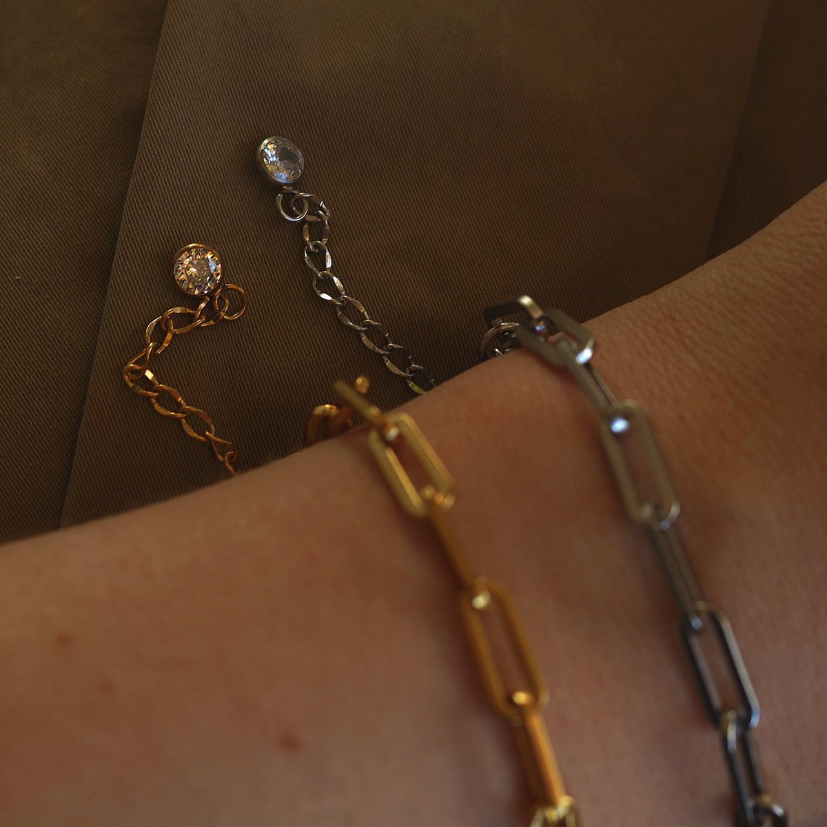 Beata - Box Chain Link Armbånd