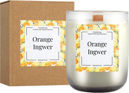 Aromaterapi duftlys 200g – 5 duftvariationer, naturlig voks, 40h