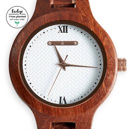 The Magnolia - Handmade Wood Vegan Watch