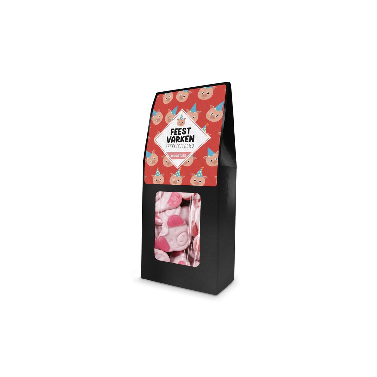 Box Party Pig Congratulations (Schwarz) 150g