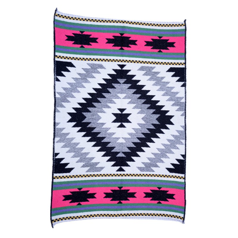 Alfombra azteca hecha a mano Link Water Vintage