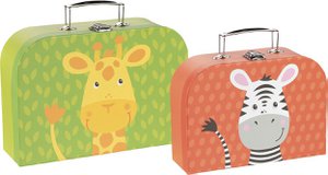 Kofferset - Giraffe und Zebra