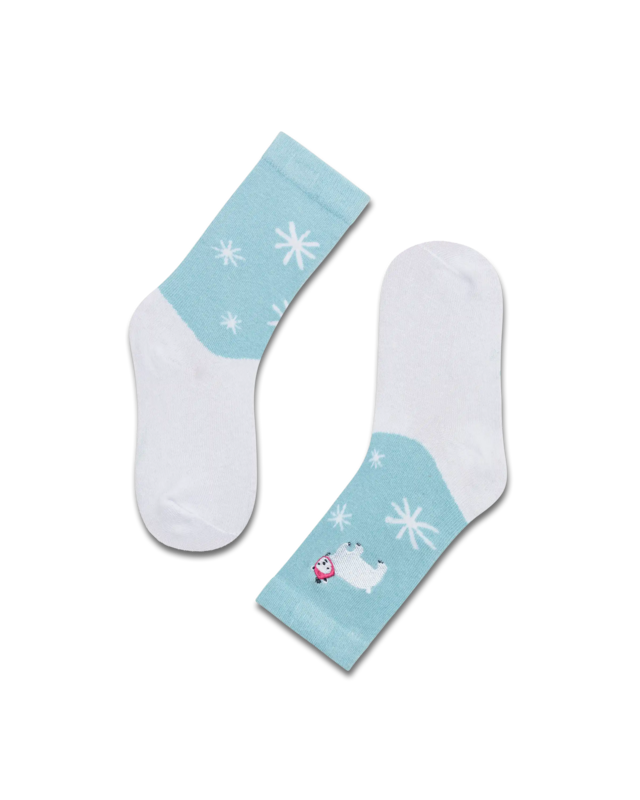 koaa – Peppa Wutz « Winter Time » – Easy Chaussettes bleu/blanc