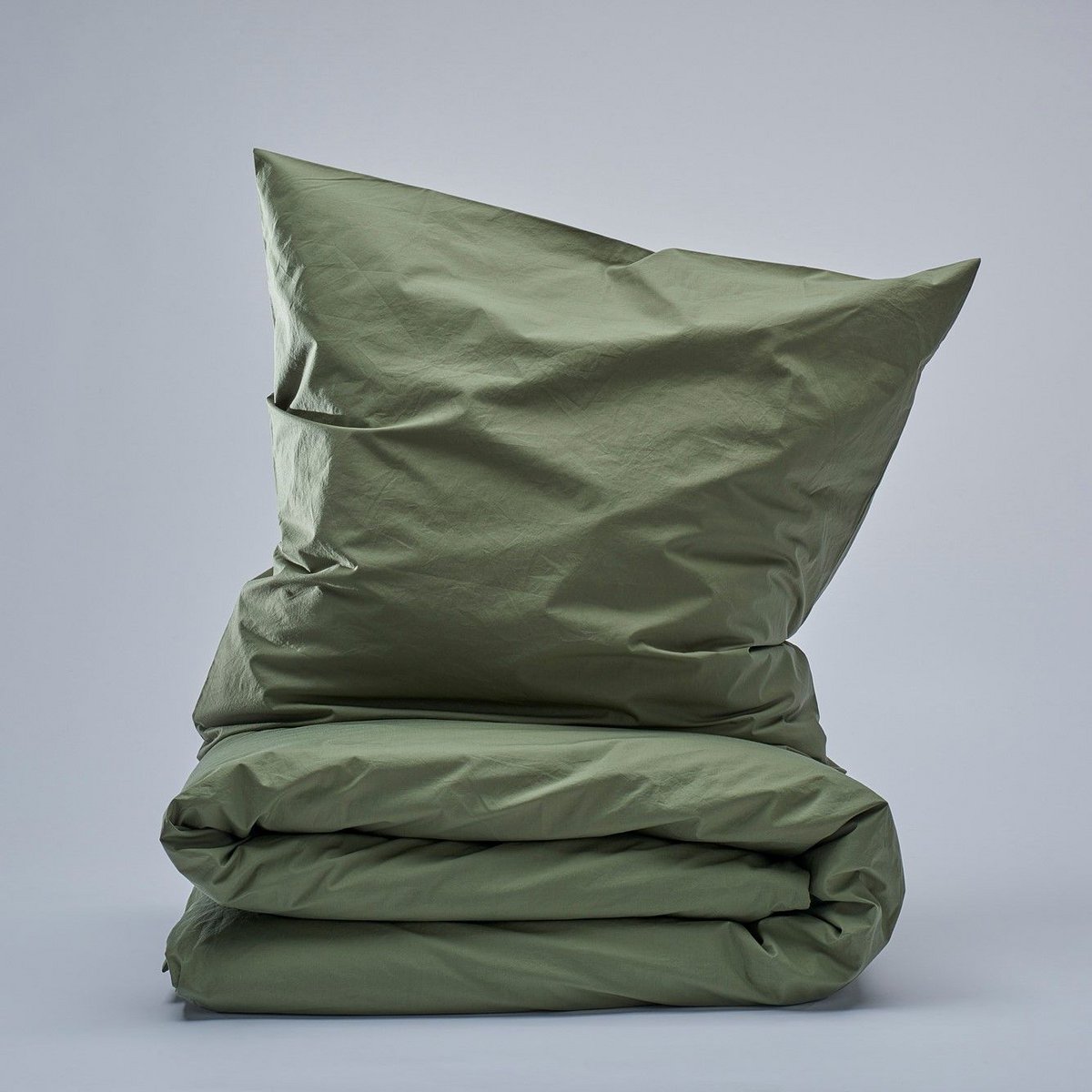 Set copripiumino in percalle Nordic Forest 400TC