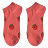 Grappige Sokken one size Rood Polyester Aardbeien