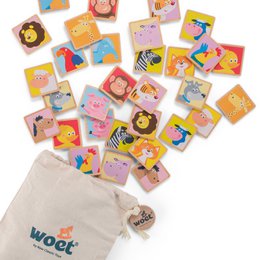 Houten Memory Spel met Dieren