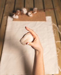 Konjac gezichtsscrub gevoelige huid (wit)