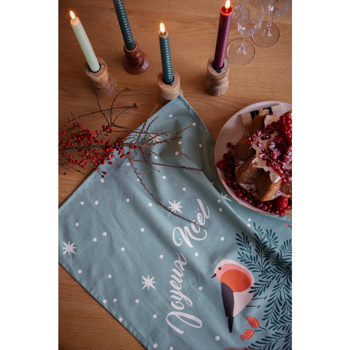 Tea Towel Nuit de Noël