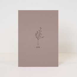 Postkarte 'mit Liebe'