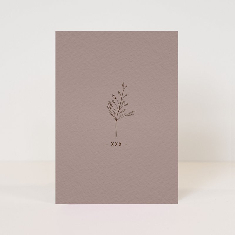 Postkarte 'mit Liebe'