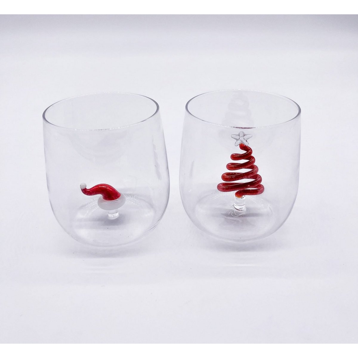 Vidrio de agua 3d Árbol rojo