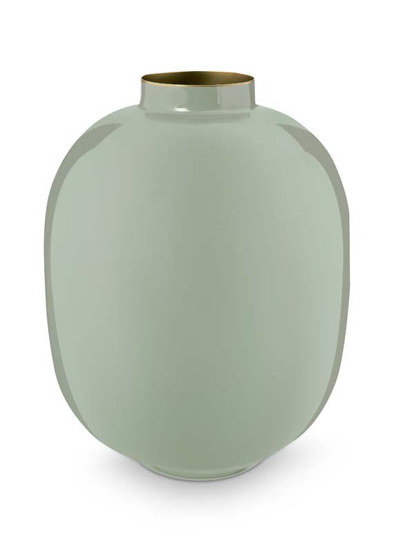 Vase Metal Green 32cm