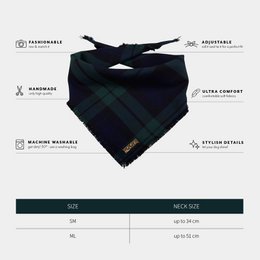 Bandana para perro Mossy Tartan